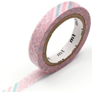 MT Masking tape SLIM pink flower stripe