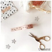 MIEKinvorm Masking tape hartjes + stipjes beige