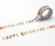 MT Masking tape happy birthday