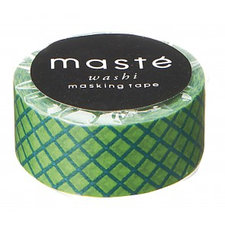 Washi tape Masté groen geruit