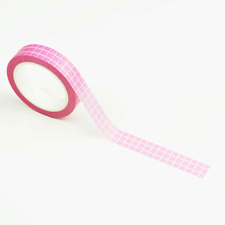 Studio Ins & Outs Masking tape MEDIUM Fuchsia pink grid