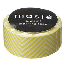 Masking tape Masté gele zigzag