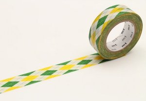 MT Masking tape argyle green