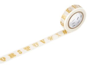 MT Masking tape ABC alphabet goud