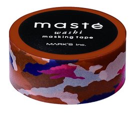 Masking tape Masté camouflage bruin