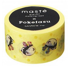 Masking tape Masté pandaberen geel