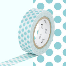 MT Masking tape lagune blauwe stippen