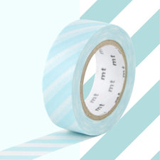MT Masking tape strepen mint blauw