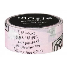 Washi tape Masté straatborden roze