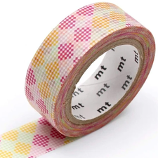 MT Masking tape checkers stripe pink