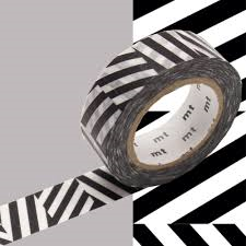 MT Masking tape strepen seesaw zwart