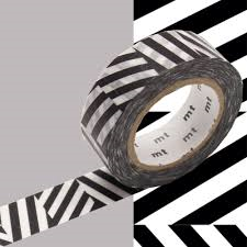 spreken Stadium Norm Washi tape zwart-wit - Masking tapes