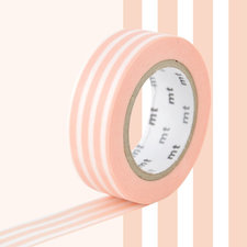 MT Masking tape border peach creme