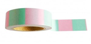 Studio Stationery Washi tape blok mint/roze