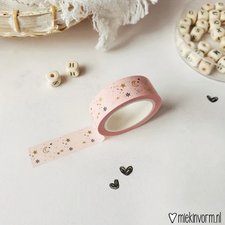 MIEKinvorm Masking tape maan & ster goudfolie