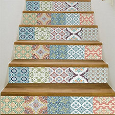 Trapstickers mediterrane tegels (6 stroken)