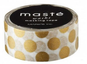 Masking tape Masté stippen goud