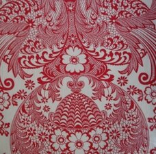 35x120cm Restje Mexicaans tafelzeil paraiso rood