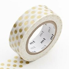 MT Masking tape dot gold 2