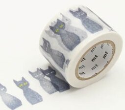 MT Masking tape kuro neko zwarte kat