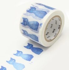MT Masking tape kuro neko blauwe kat