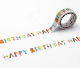 MT Masking tape happy birthday