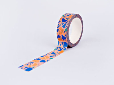 The Completist Masking tape Terrazzo peach